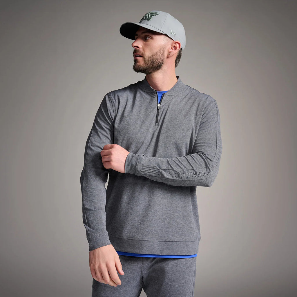 Men's Shadow 1/4 Zip Charcoal Pullover