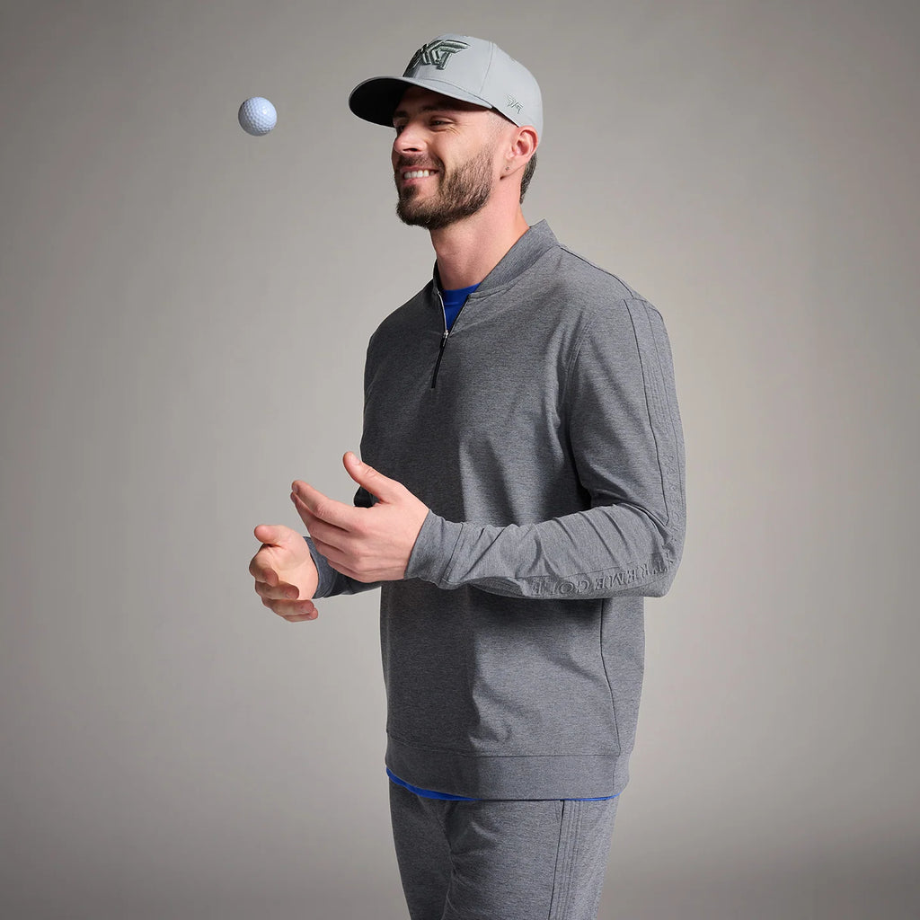 Men's Shadow 1/4 Zip Charcoal Pullover