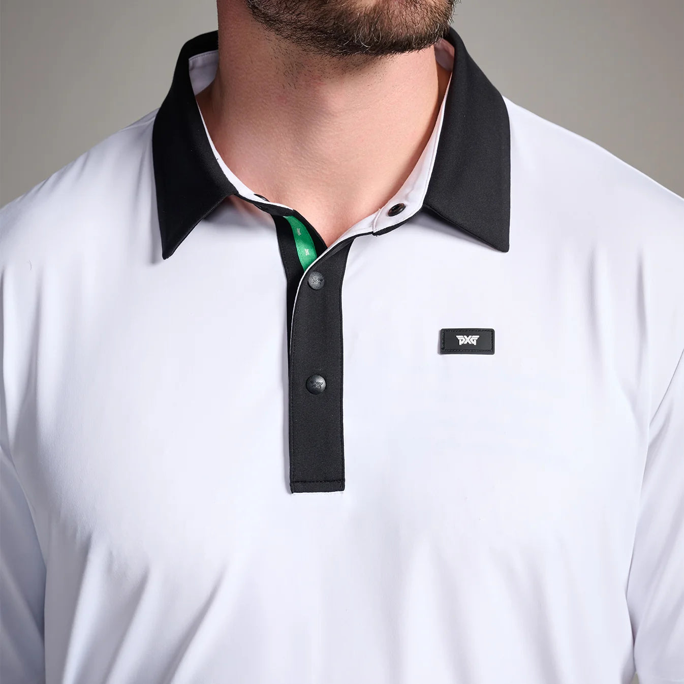 PXG Men's CF Heritage White Polo