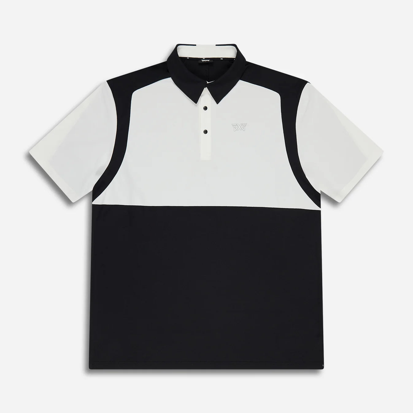 PXG Men's CF Precision Shoulder White/Black Polo
