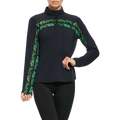PXG Women's 1/4 Zip Aloha 23 Black Pullover