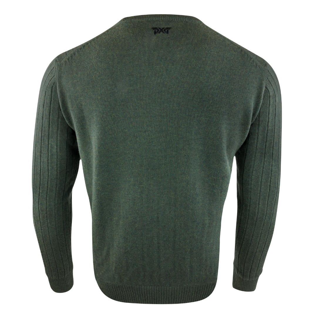 PXG Men's Knit Neck Green Sweater