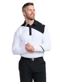 PXG Men's LS Evolution White Polo