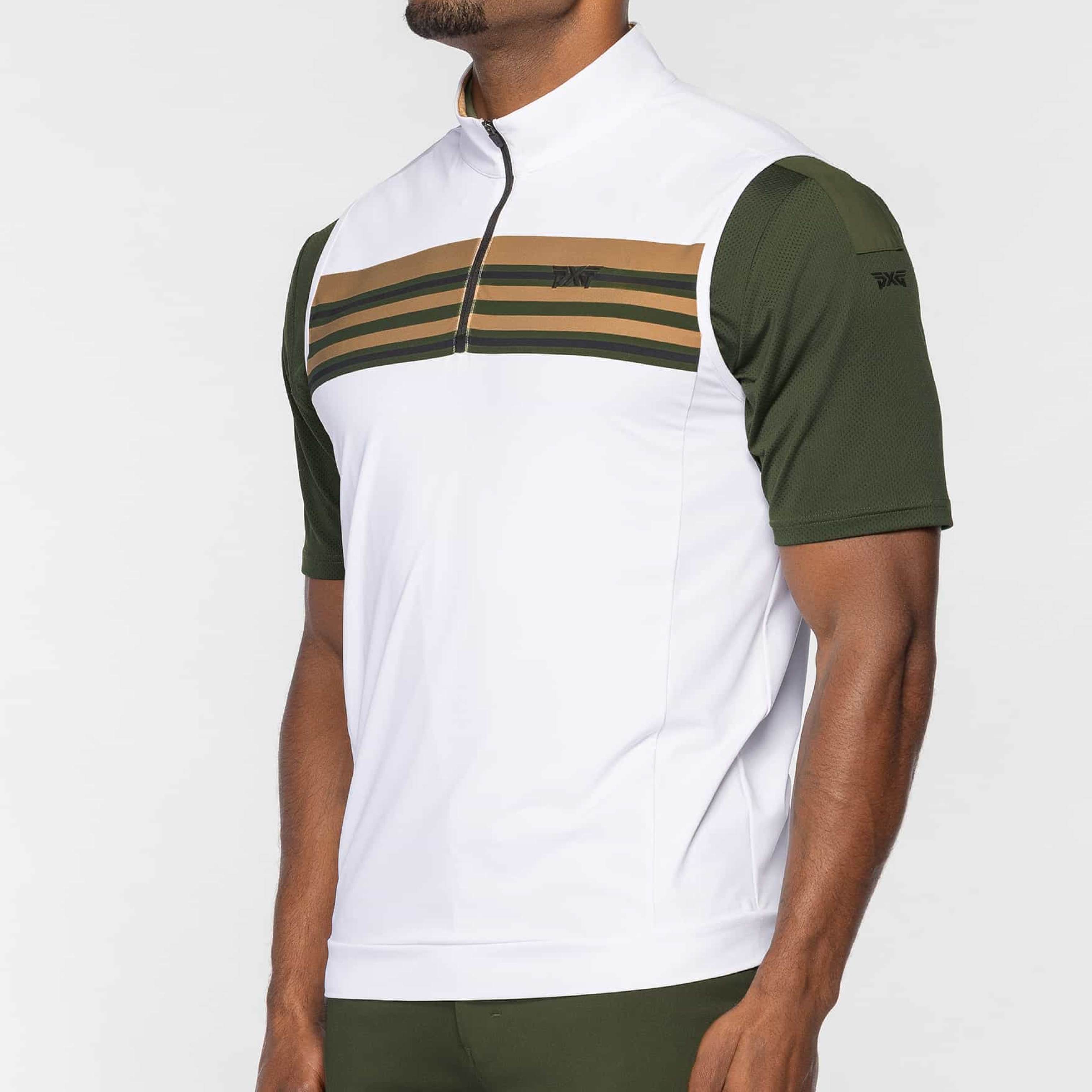 PXG Men's Jersey 1/4 Zip White Vest