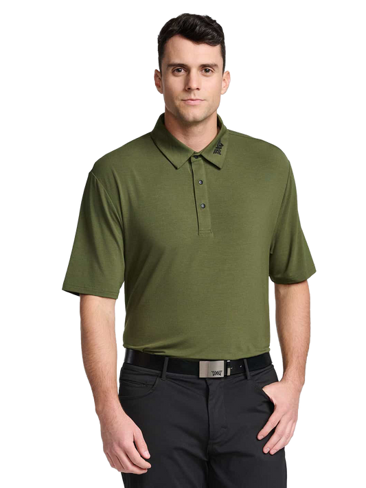 PXG Men's CF Tour Modal Hunter Green Polo