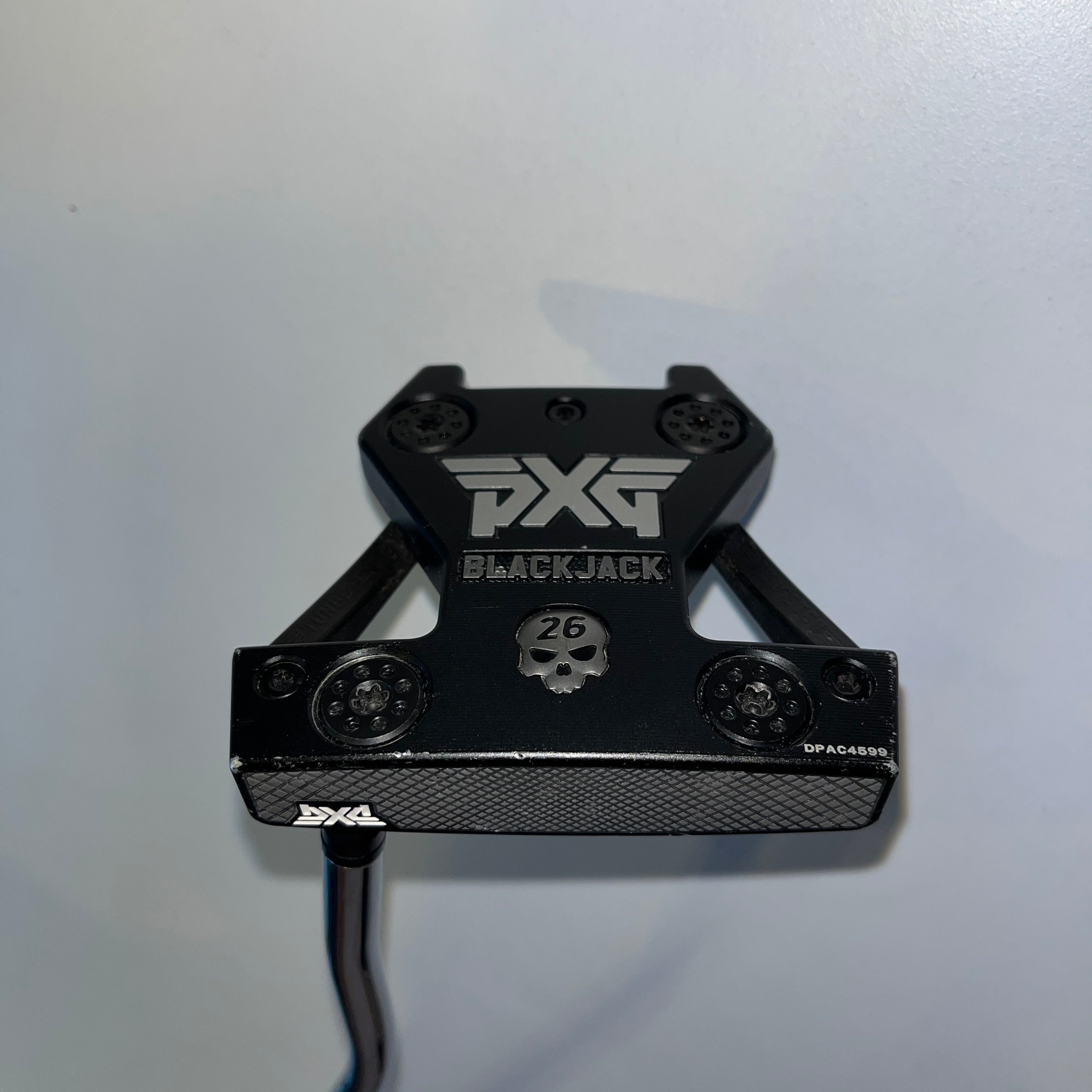 Battle Ready Blackjack-Black-RH // TT-Double Bend Putter-Chrome // Lamkin PXG Sink Fit Pistol (DPAC4599)