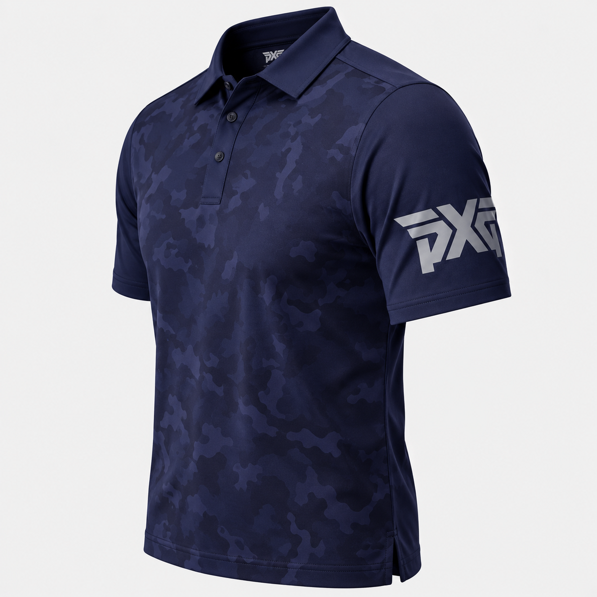 PXG Men's AF Fairway Camo Navy Polo