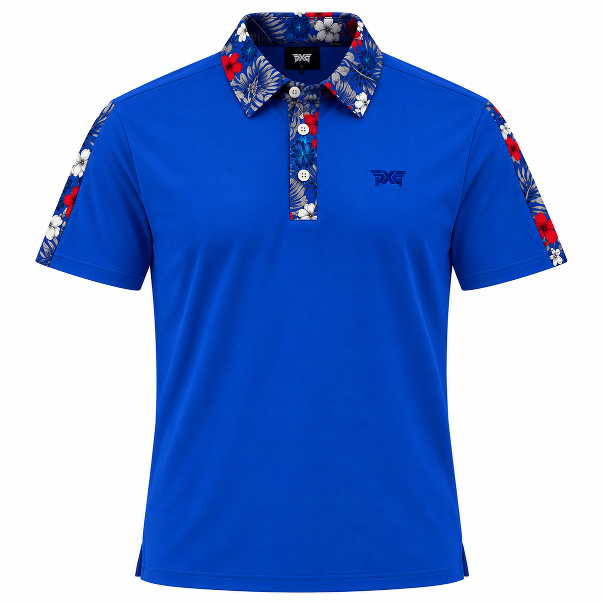 PXG Men's AF SS Aloha 24 Blue Polo