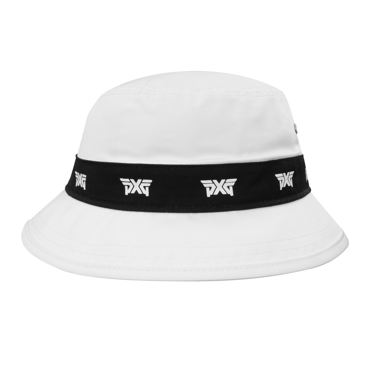 PXG Logo Repeat Bucket Hat White