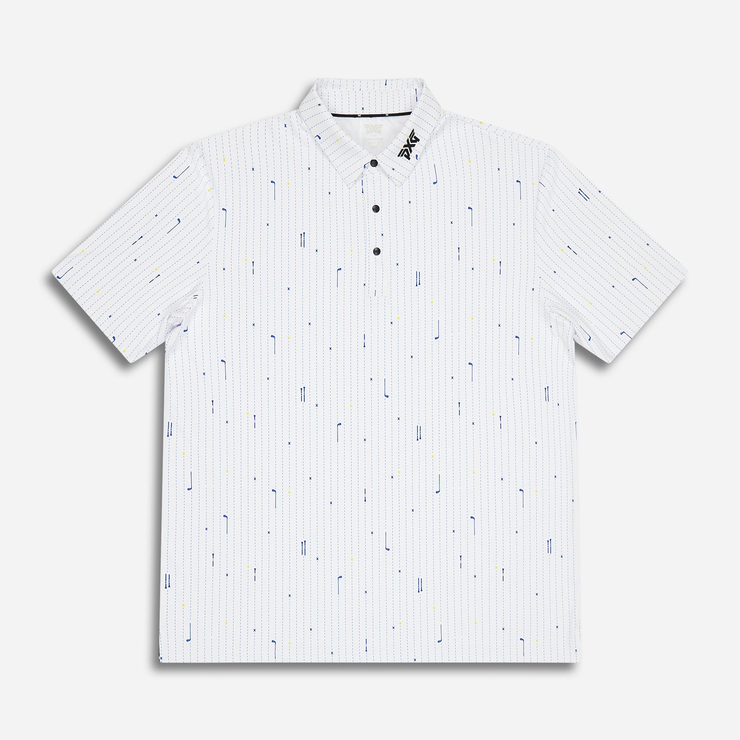 PXG Men's AF SS Golf Icons White Polo