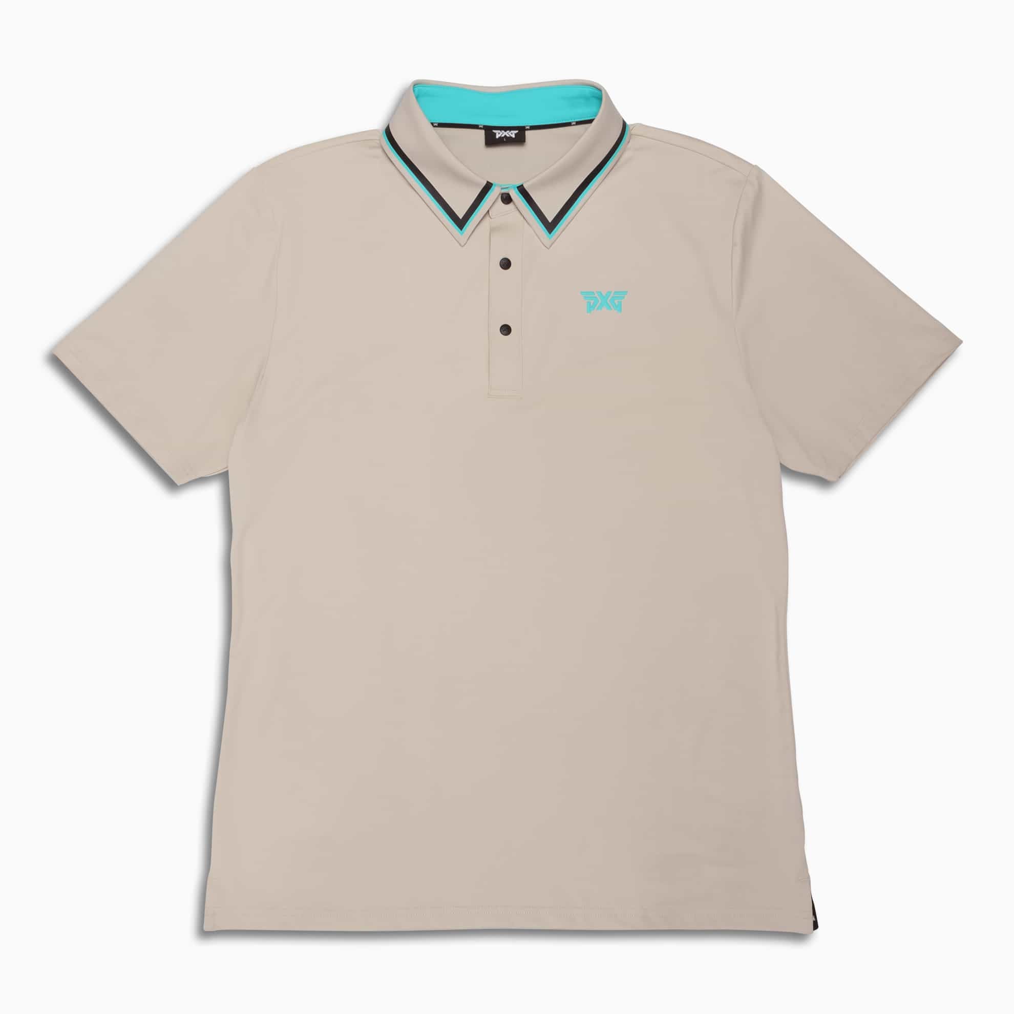 PXG Men's AF BP Striped Collar Boulder Polo