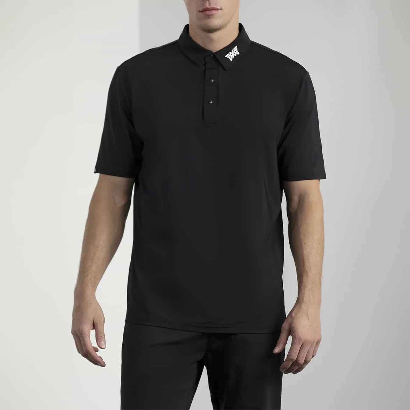 PXG Men's AF BP Signature Black Polo