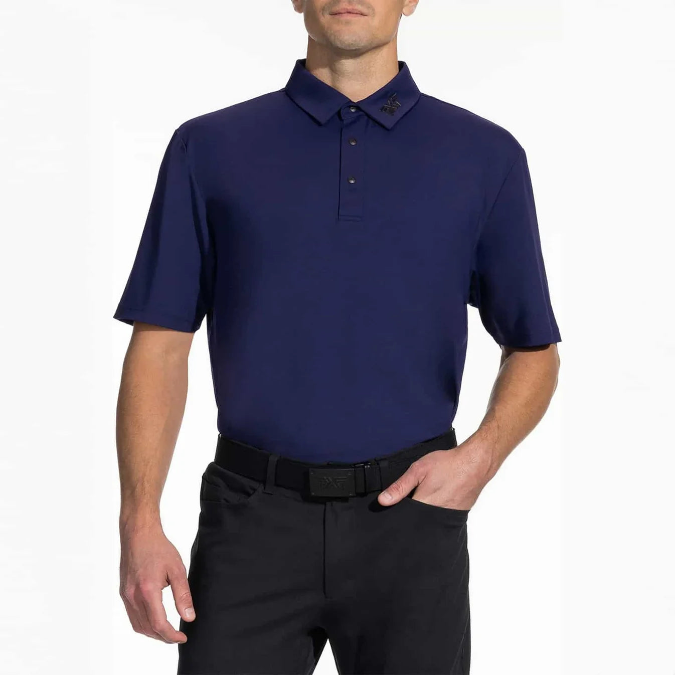 PXG Men's AF BP Signature Navy Polo