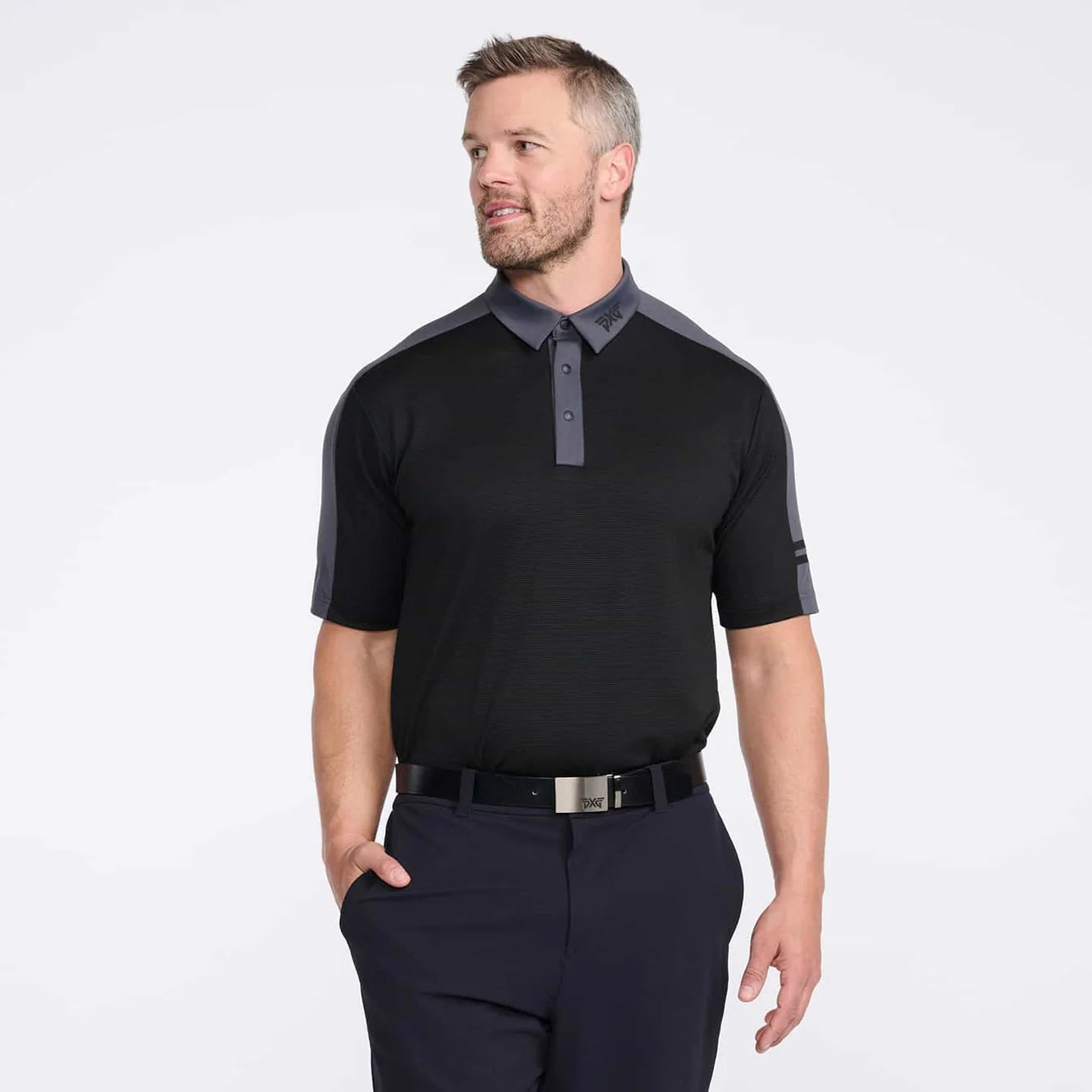 PXG Men's SS PXG x NJ Hybrid Knitted Polo