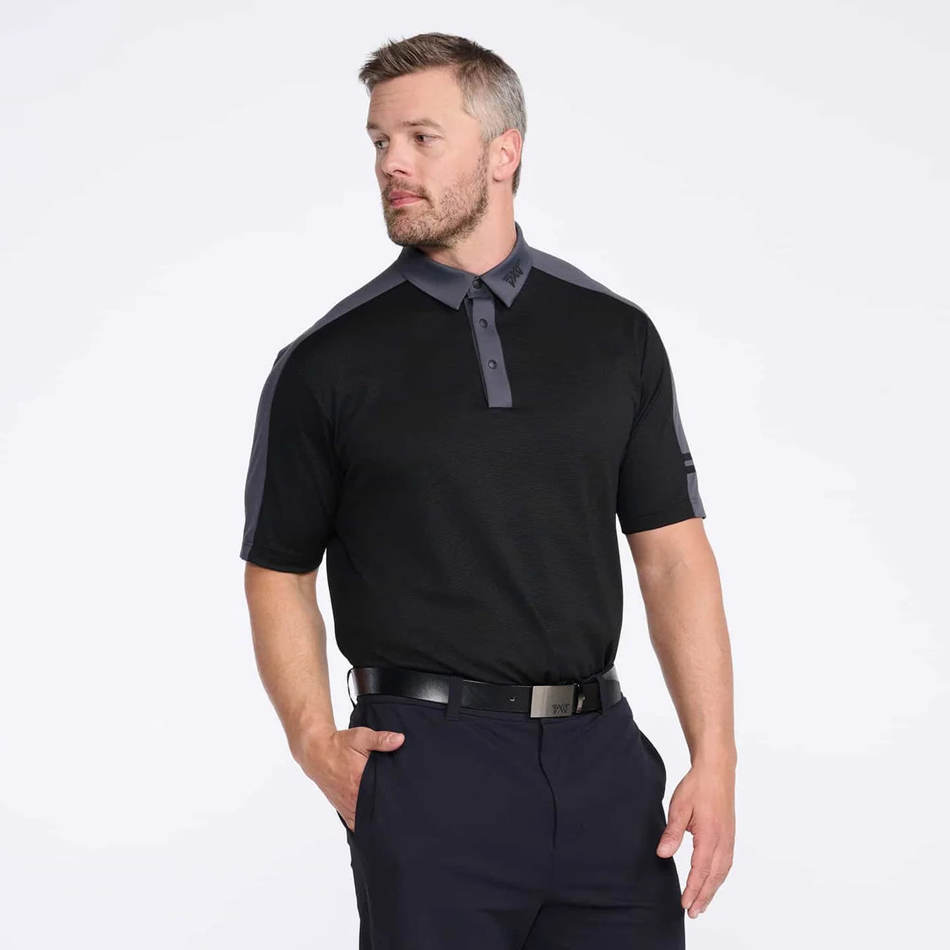 PXG Men's SS PXG x NJ Hybrid Knitted Polo