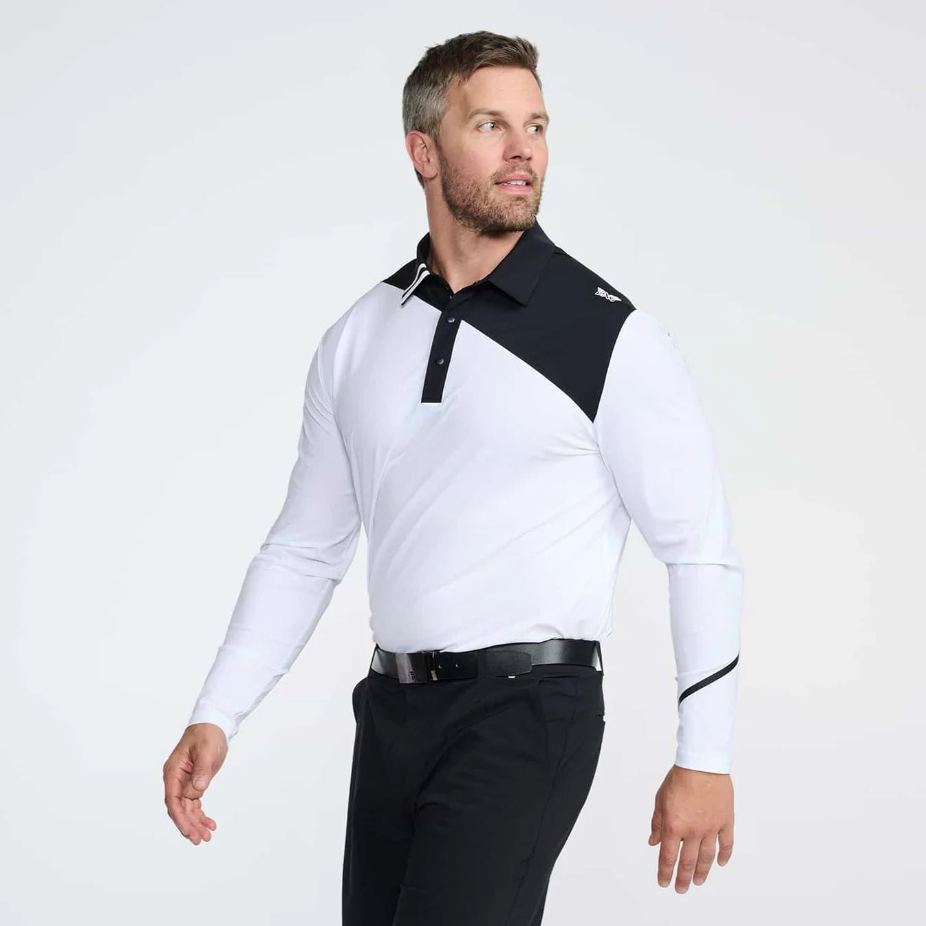 PXG Men's LS Evolution White Polo