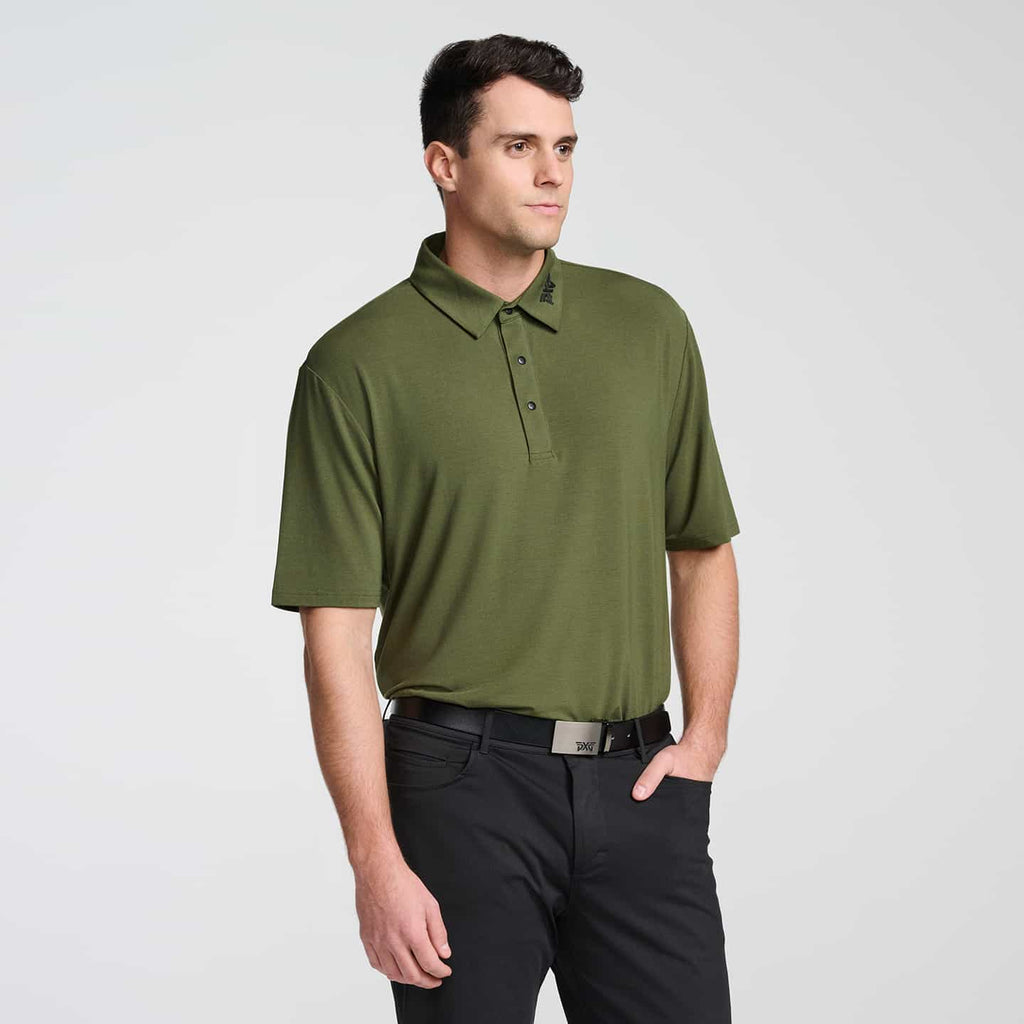 PXG Men's CF Tour Modal Hunter Green Polo
