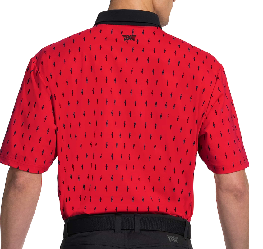 PXG Men's AF Cactus Red Polo