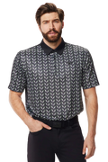 PXG Men's AF Saguaro Perforated Black Polo