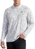 PXG Men's 1/4 Zip Essential FW Camo White Pullover