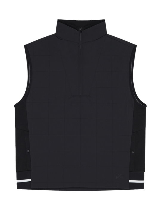 PXG Men's 1/2 Zip Quilted Black Vest