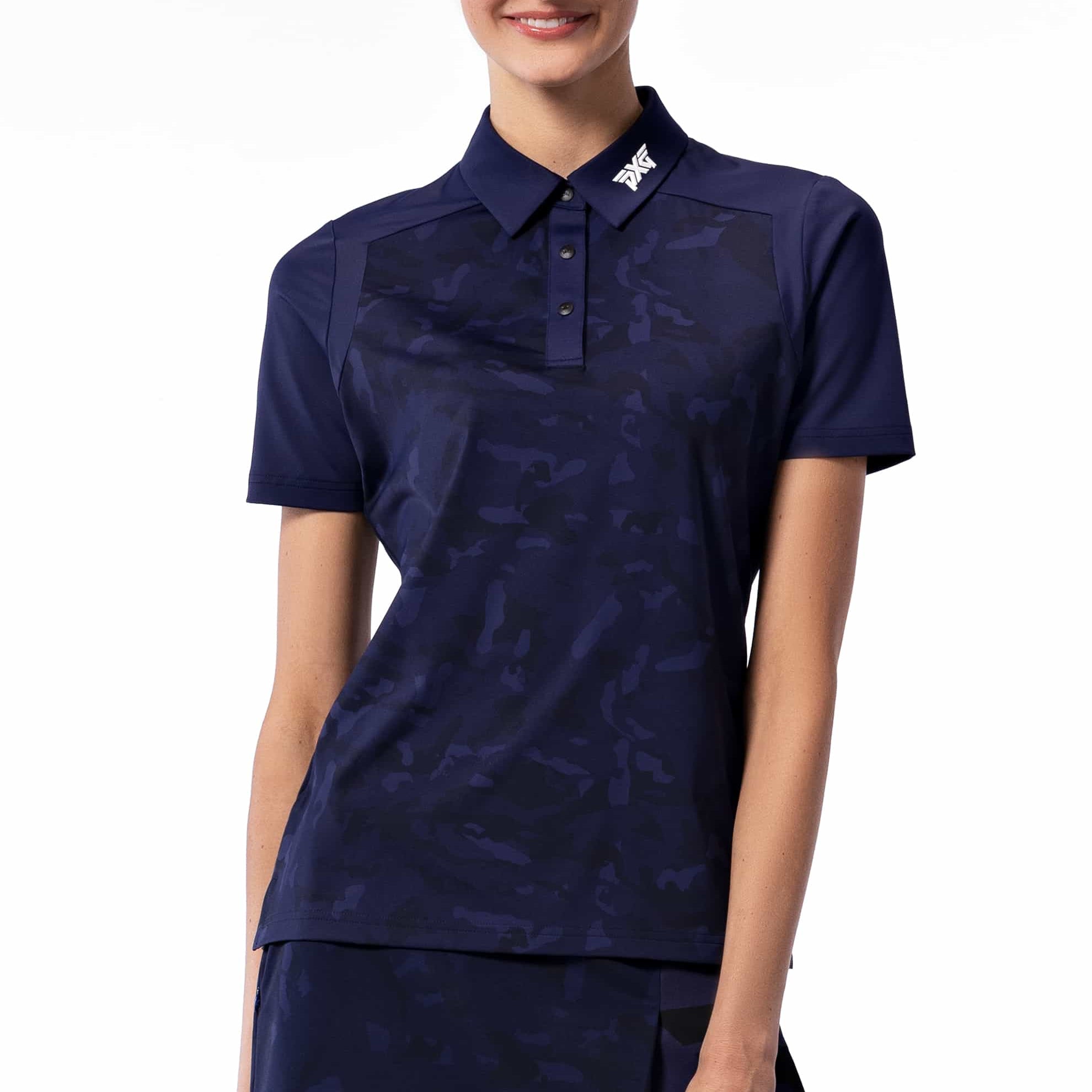 PXG Women's FW Camo Navy Polo