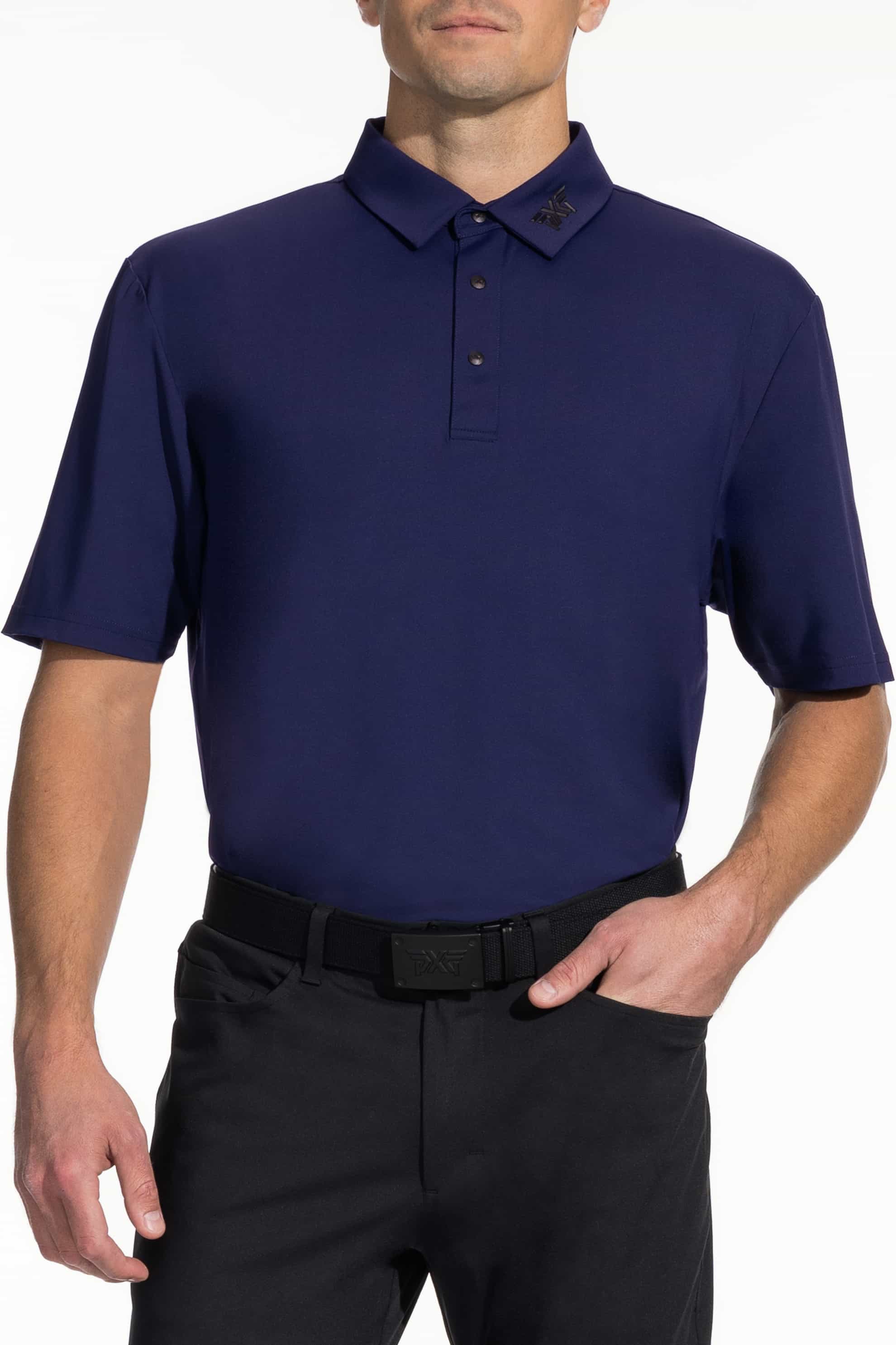 PXG Men's AF BP Signature Navy Polo