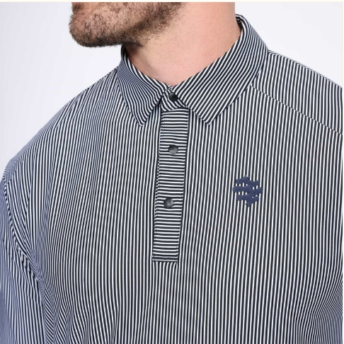 PXG Men's CF Striped White Polo