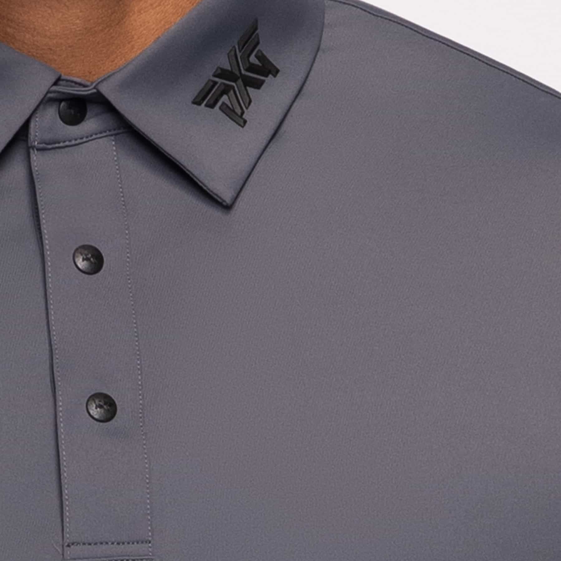 PXG Men's AF BP Signature Charcoal Polo