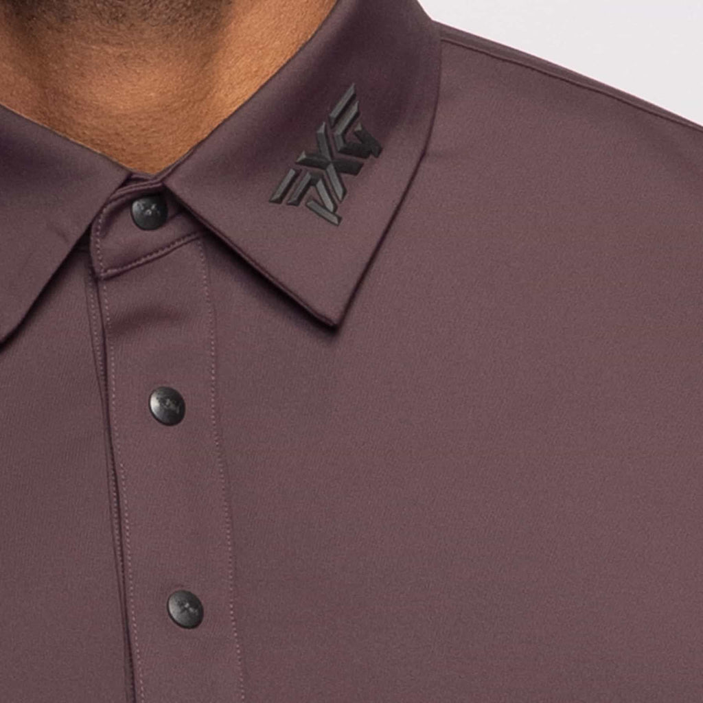 PXG Men's AF BP Signature Aubergine Polo