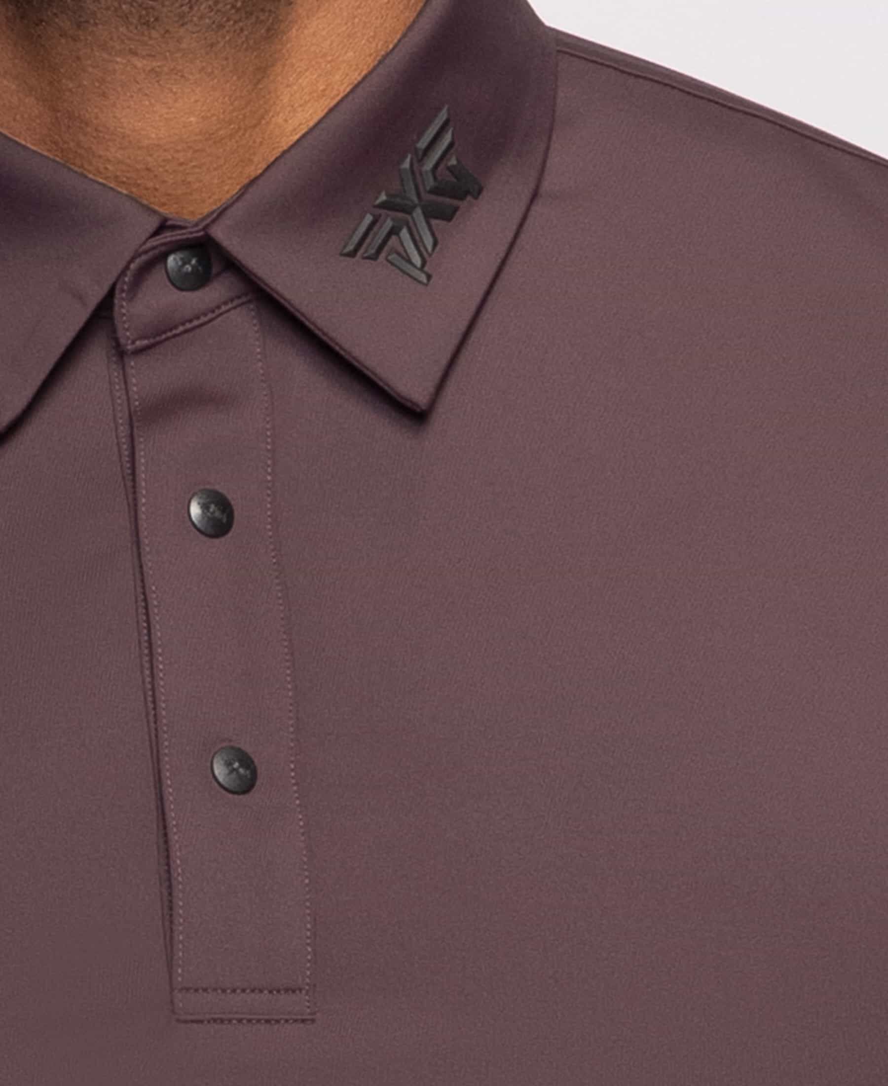 PXG Men's AF BP Signature Aubergine Polo