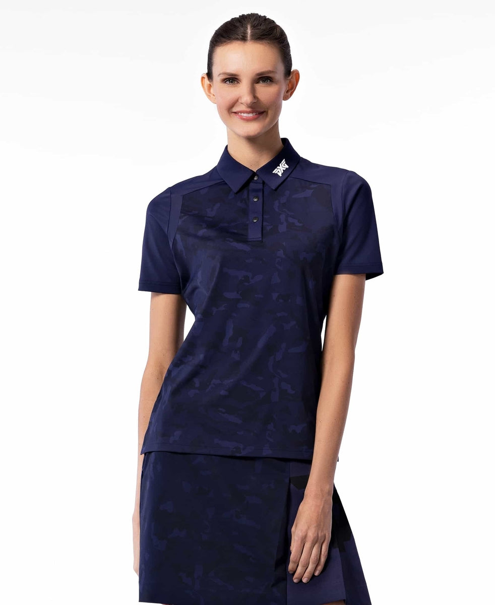 PXG Women's FW Camo Navy Polo