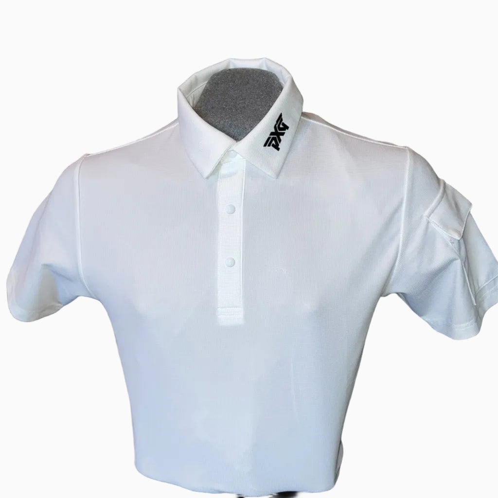 PXG Men's AF SS White Polo
