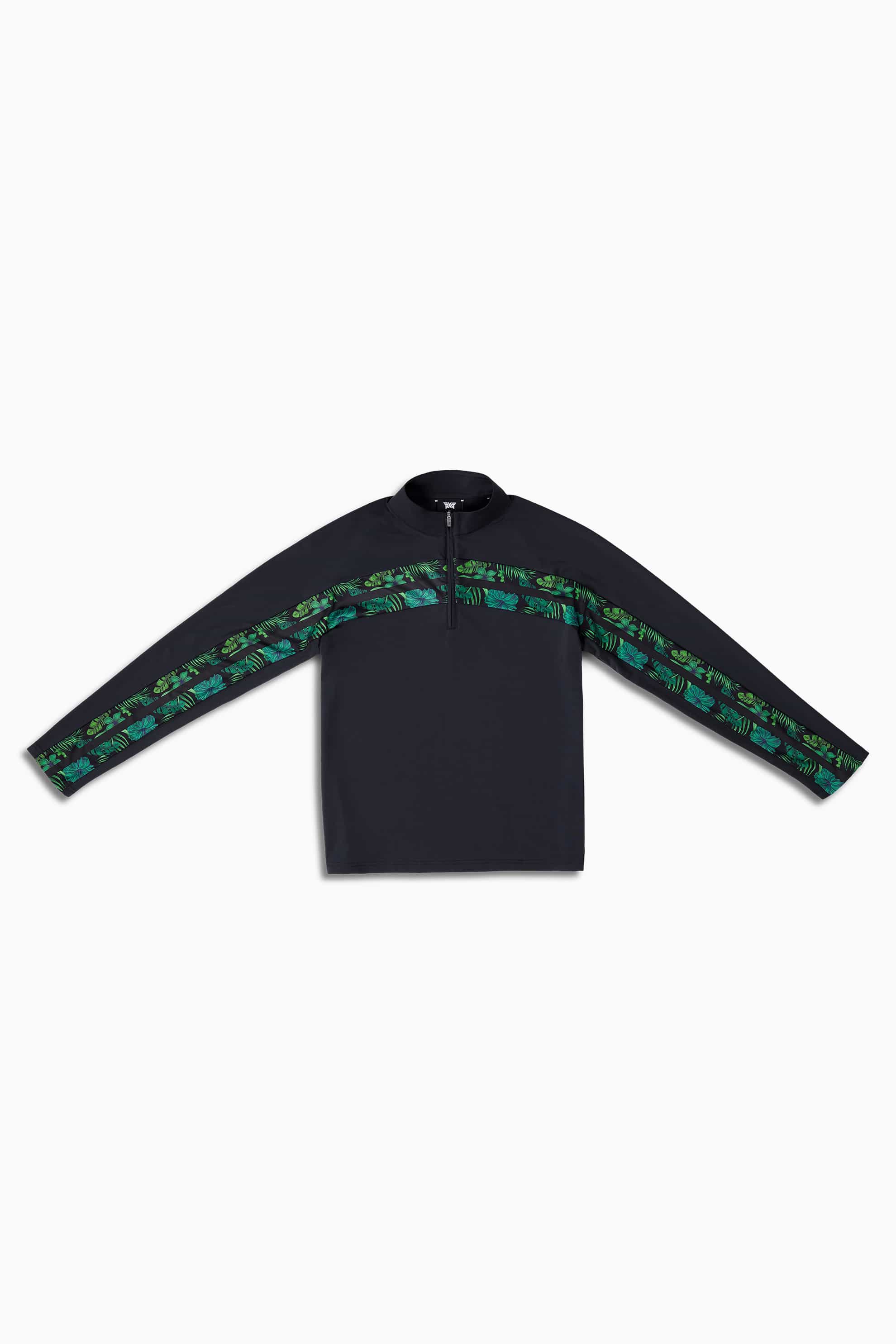 PXG Women's 1/4 Zip Aloha 23 Black Pullover