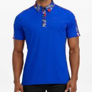 PXG Men's AF SS Aloha 24 Blue Polo