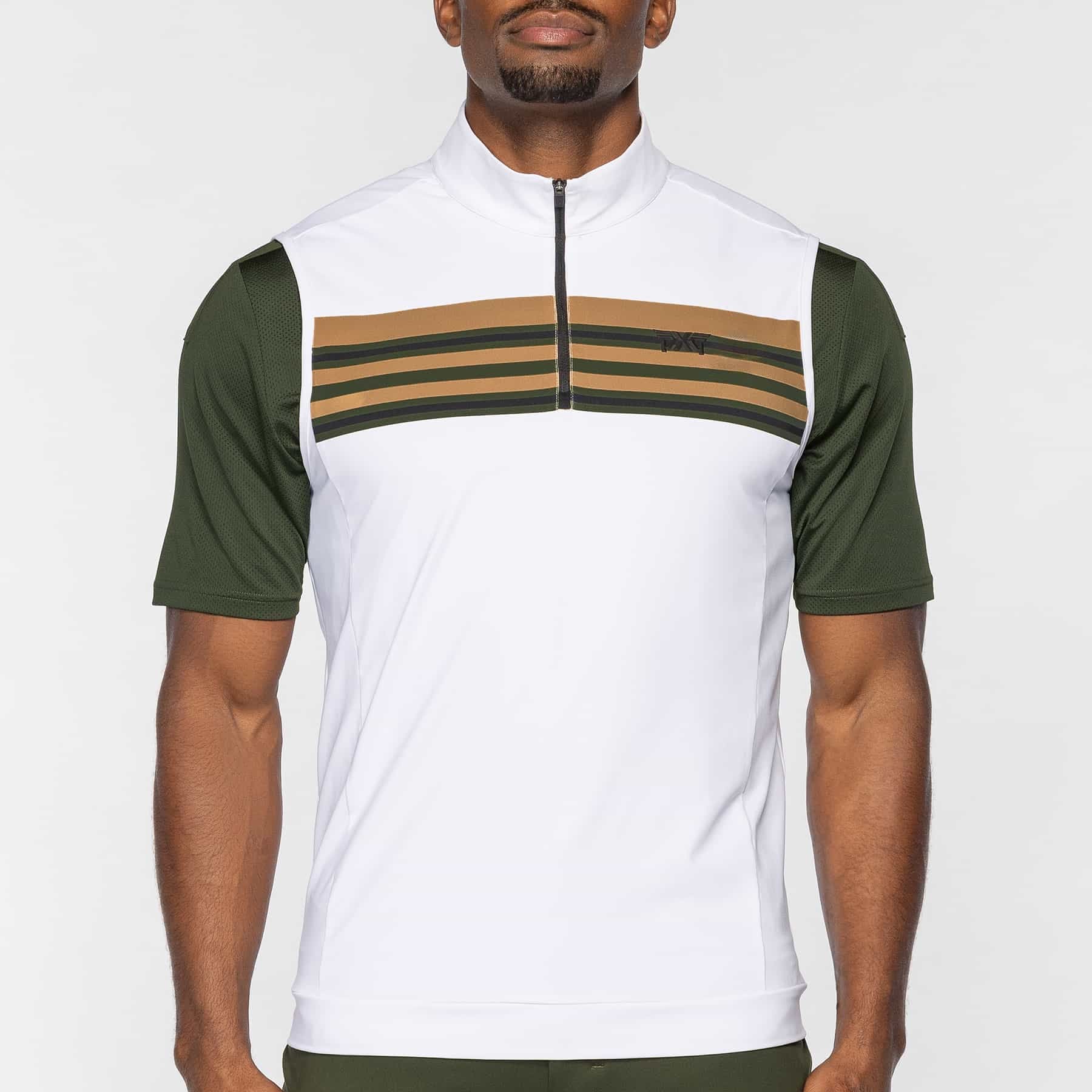 PXG Men's Jersey 1/4 Zip White Vest