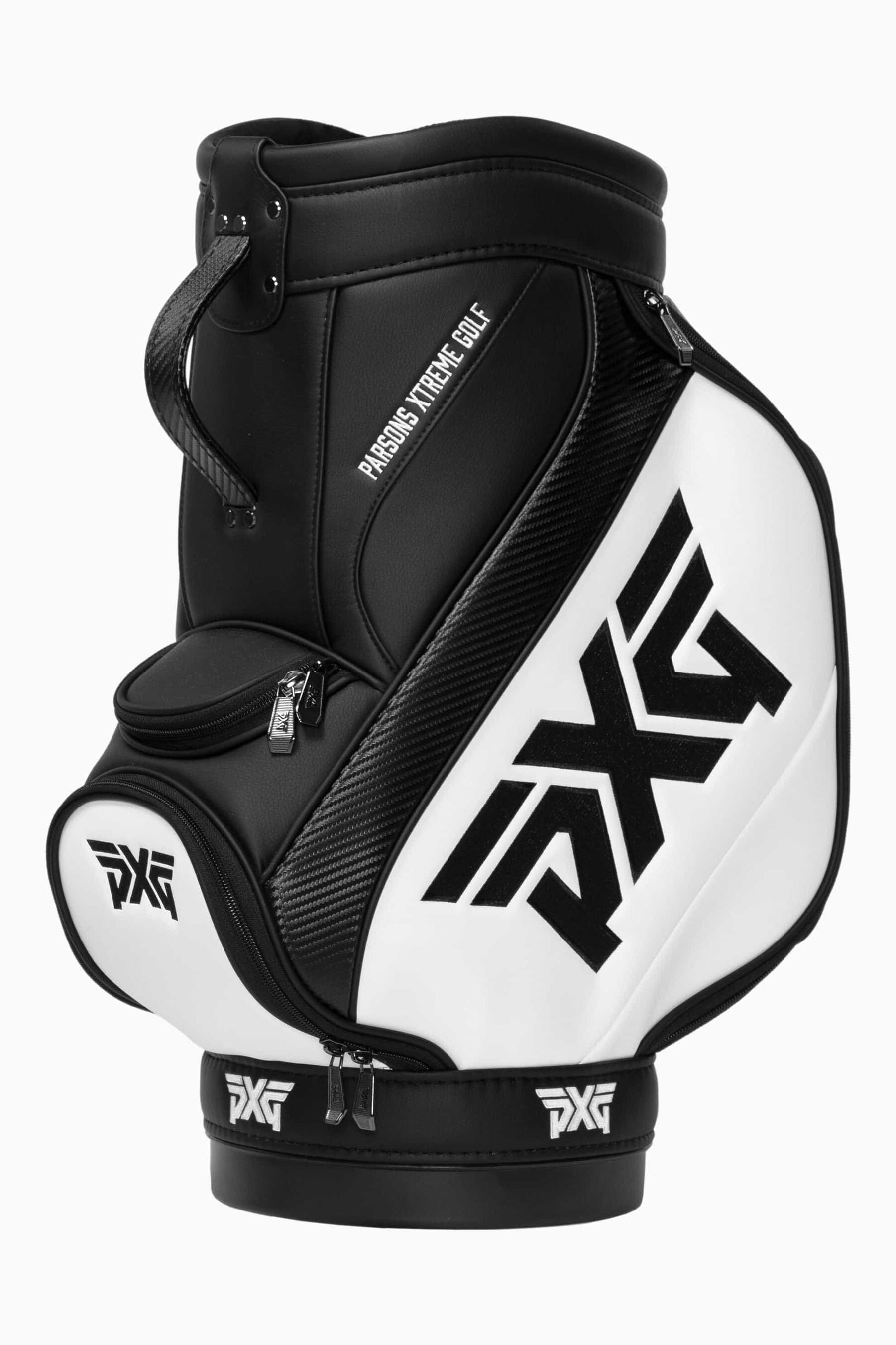 PXG Den Caddy Bag - Black/White