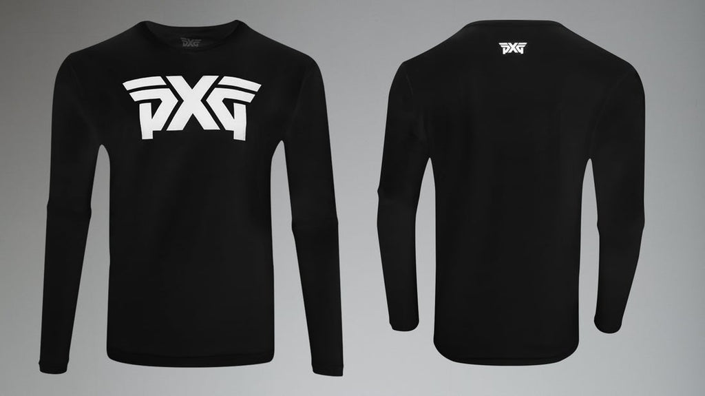 PXG Men's LS Standard Logo T Shirt Black