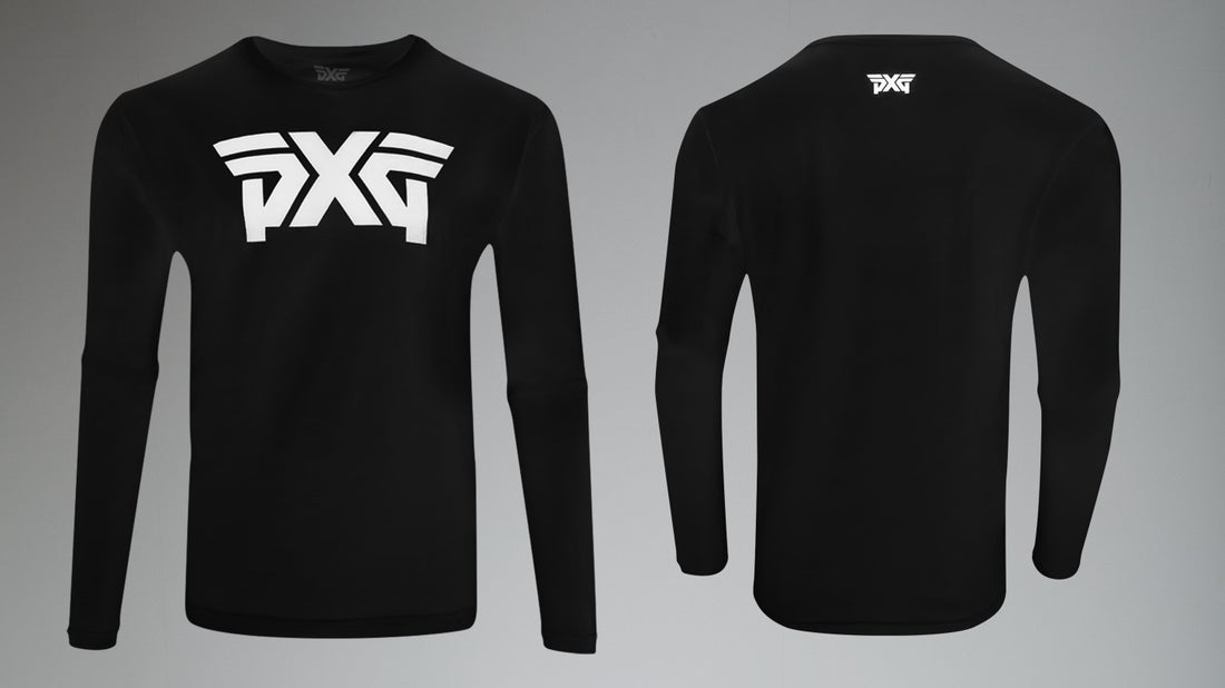 PXG Men's LS Standard Logo T Shirt Black