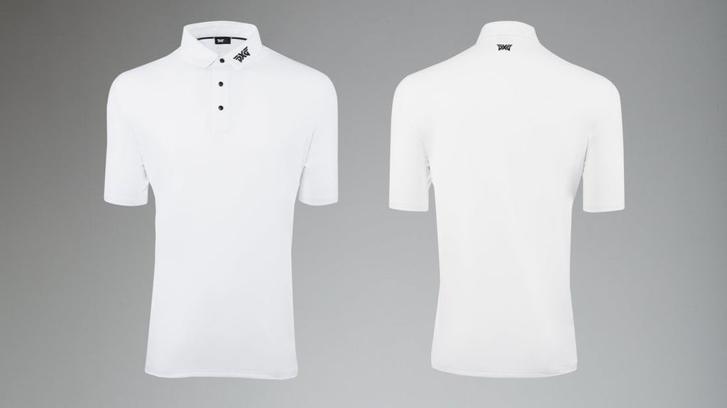 PXG Men's CF BP Signature White Polo