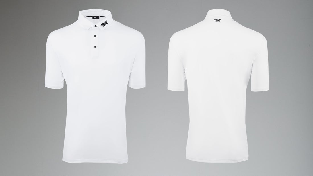 PXG Men's CF BP Signature White Polo