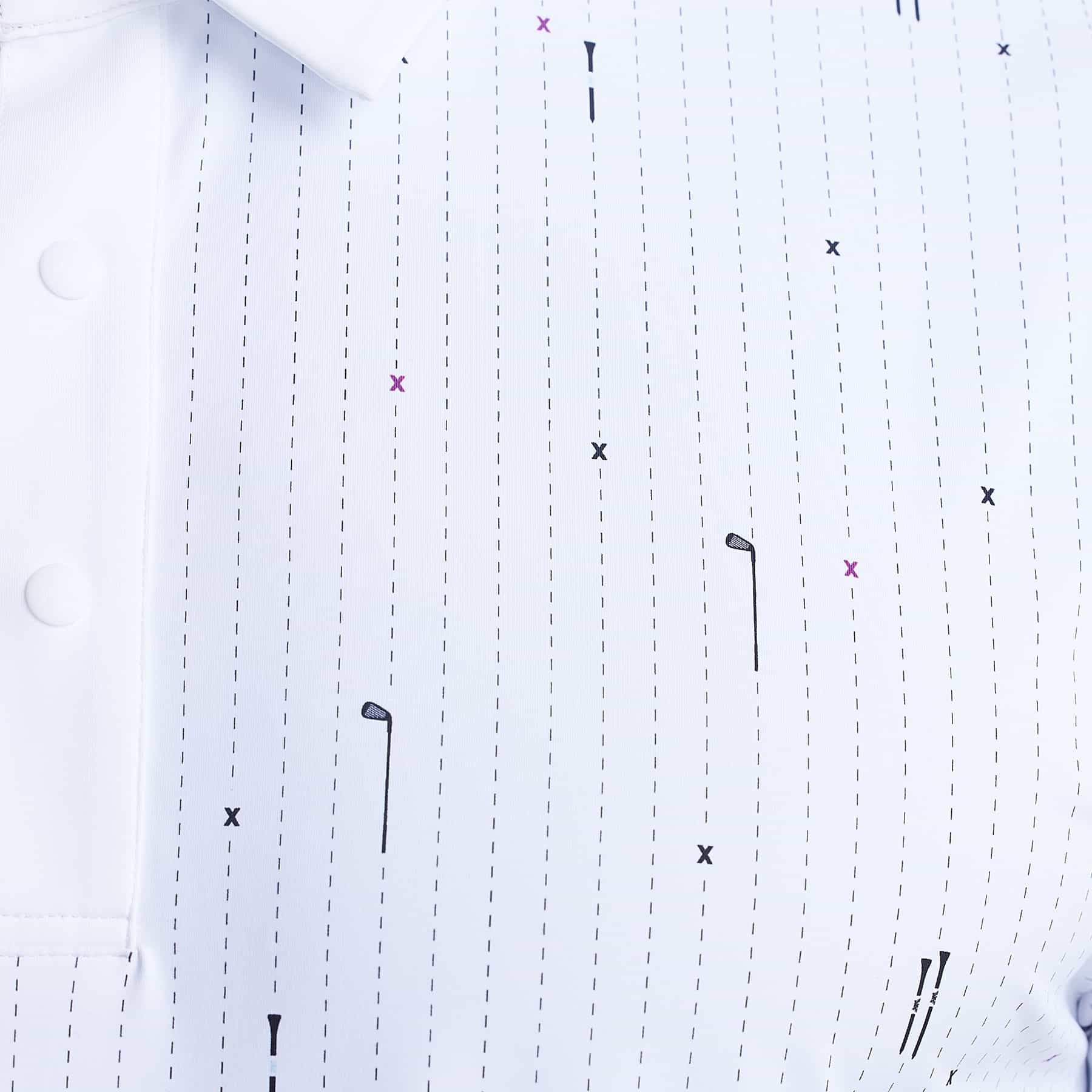 PXG Men's AF SS Golf Icons White Polo