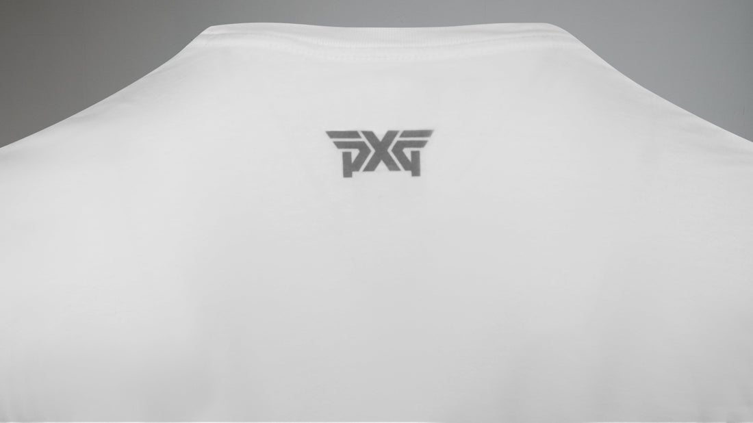 PXG Men's LS Standard Logo T Shirt White