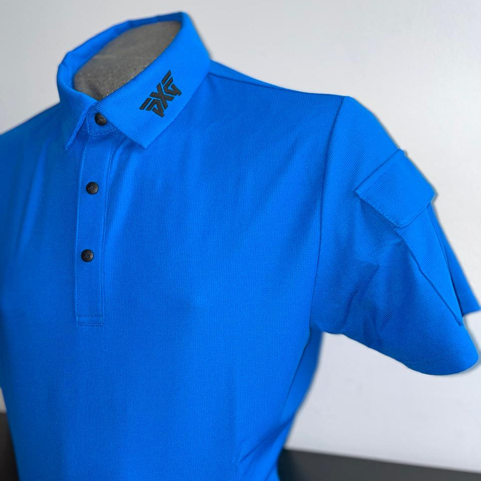 PXG Men's AF SS Blue Polo