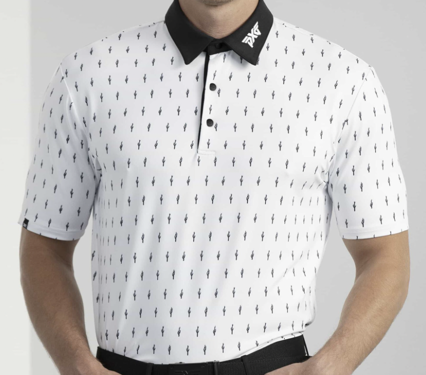 PXG Men's AF Cactus White Polo