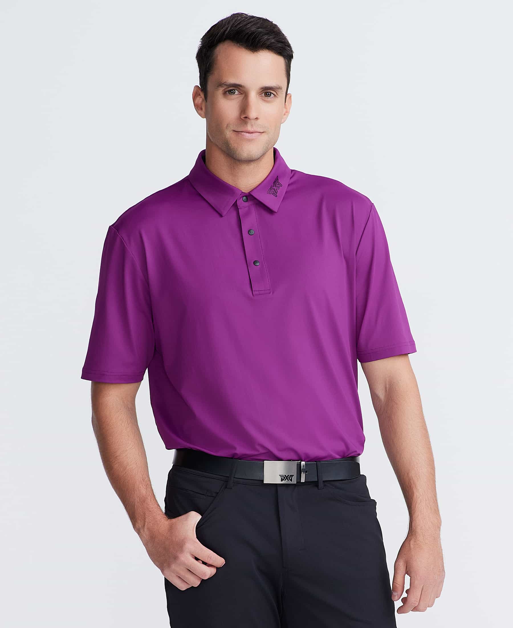 PXG Men's AF BP Sport Orchid Polo