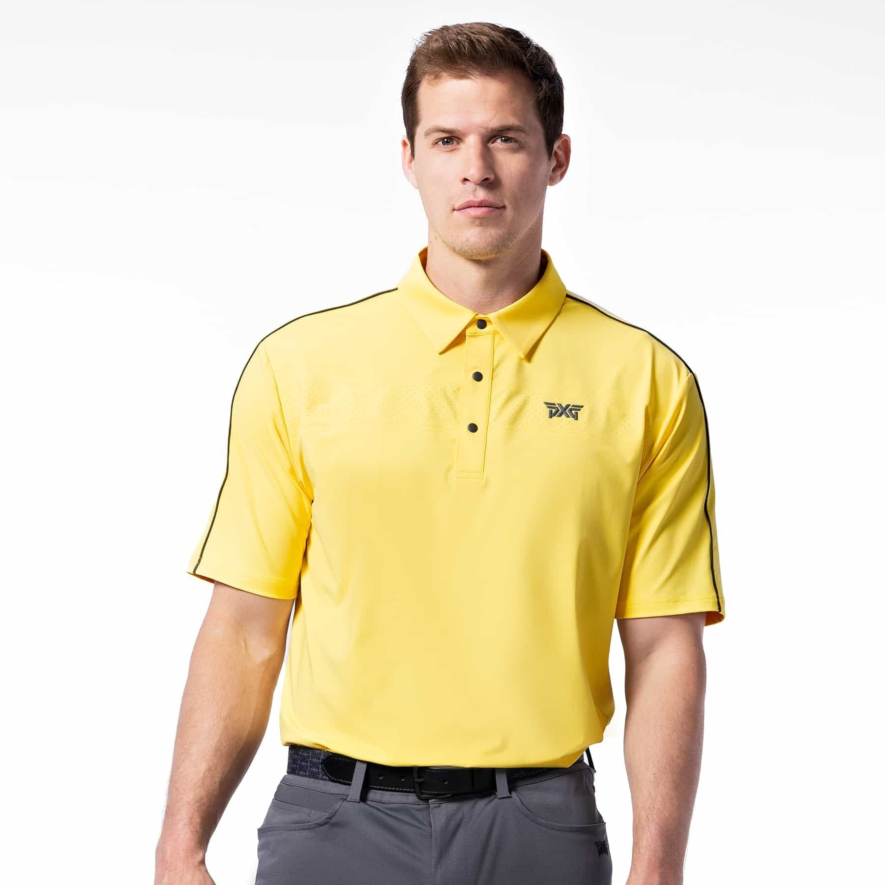 PXG Men's AF Stripe Sunshine Polo