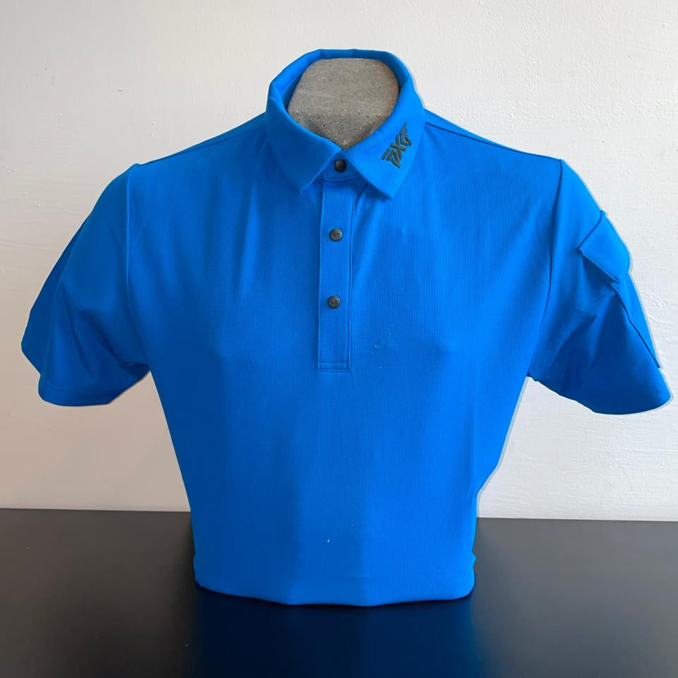 PXG Men's AF SS Blue Polo