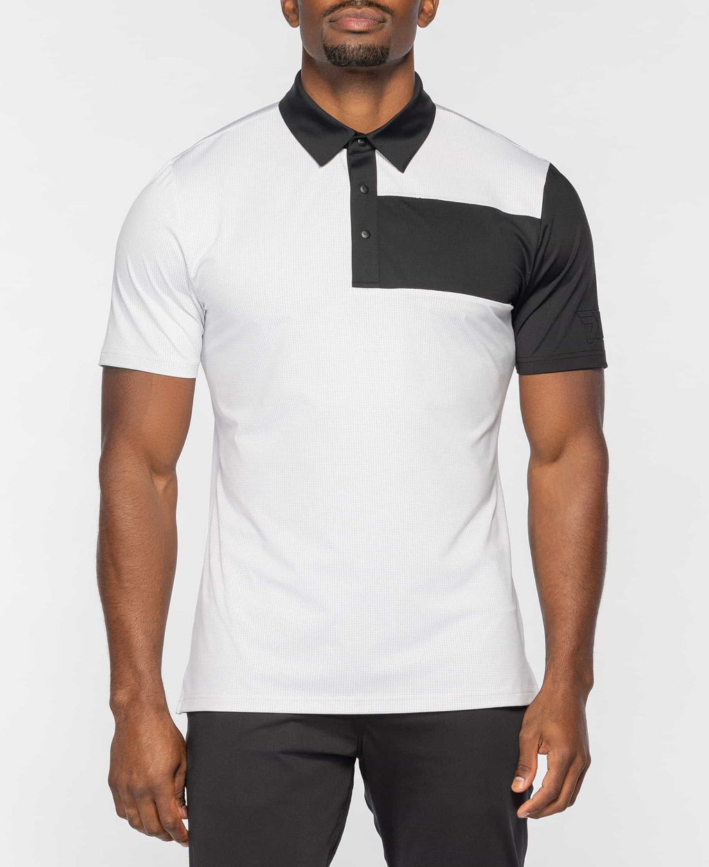 PXG Men's AF Chest Block White Polo