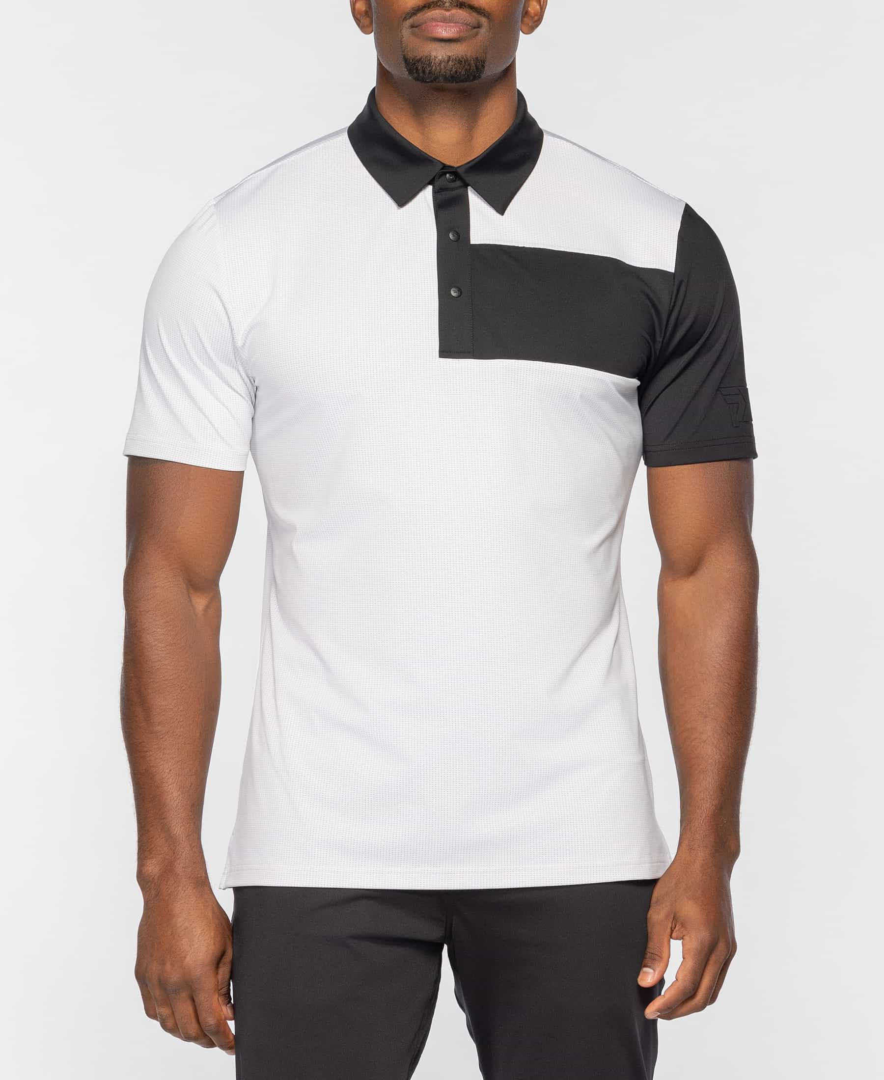 PXG Men's AF Chest Block White Polo